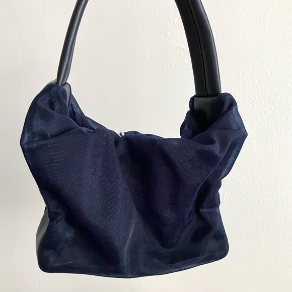 STAUD Navy Felix (Mesh) Bag NWT - Picture 3 of 7